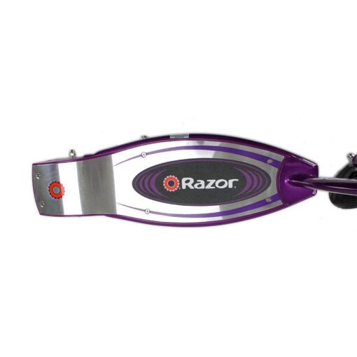 Razor E100 Kids Ride On 24 Volts Motorized Powered Electric Kick Scooter Speeds Up to 10 Miles Per Hour with Brakes and Pneumatic Tires, Purple - Image 2