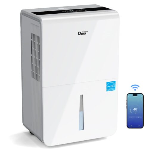 Dehumidifier For Basement with Energy Star Certified, Dehumidifiers with WiFi For Medium to Large Rooms,White