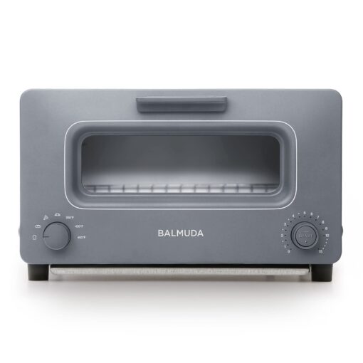 BALMUDA The Toaster | Steam Oven Toaster | 5 Cooking Modes: Sandwich Bread, Artisan Bread, Pizza & Pastry, Oven | Precise Heat Control | Steam Technology | Baking Pan | US Version | Gray