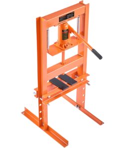 Happybuy Hydraulic Workshop Press, 6 Ton Capacity, H-Frame Design, Floor Model with Adjustable Plates, Durable for Garage and Workshop Use