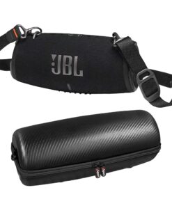 JBL Xtreme 3 Waterproof Bluetooth Speaker Bundle with gSport Carbon Fiber Case and Shoulder Strap (Black)