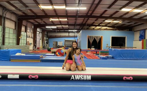 AWSUM 13ft Gymnastics Mat with Air Roller Tumbling Barrel Back Somersault Backbend Trainer for Inflatable Gymnastics Springboard Back Handspring Equipment, with Electric Pump - Image 2