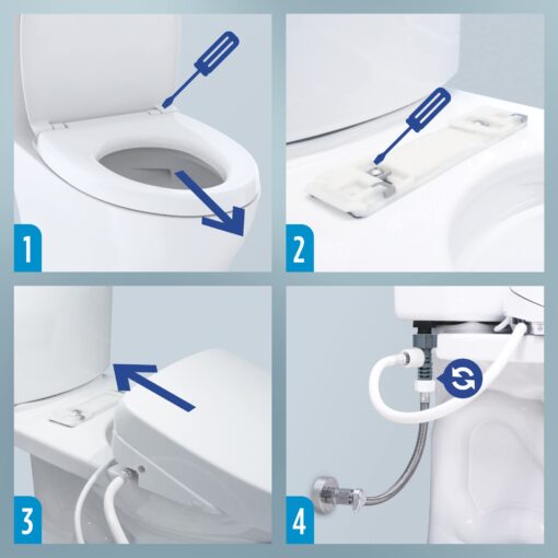 TOTO WASHLET A2 Electronic Bidet Toilet Seat with Heated Seat and SoftClose Lid, Elongated, Cotton White - SW3004#01 - Image 14