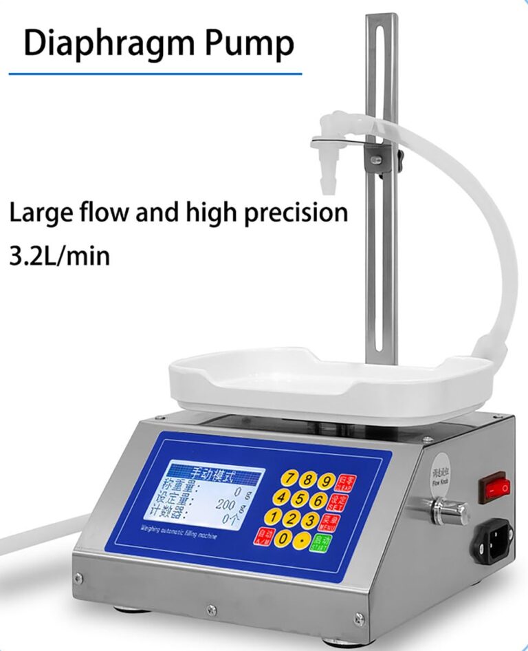 Electronic Scale Filler Small Liquid Filling Machine Peristaltic Pump Bottle Filler Machine Applicable Capacity 10g-3kg for Daily Use Medical,CSY-3200 - Image 4