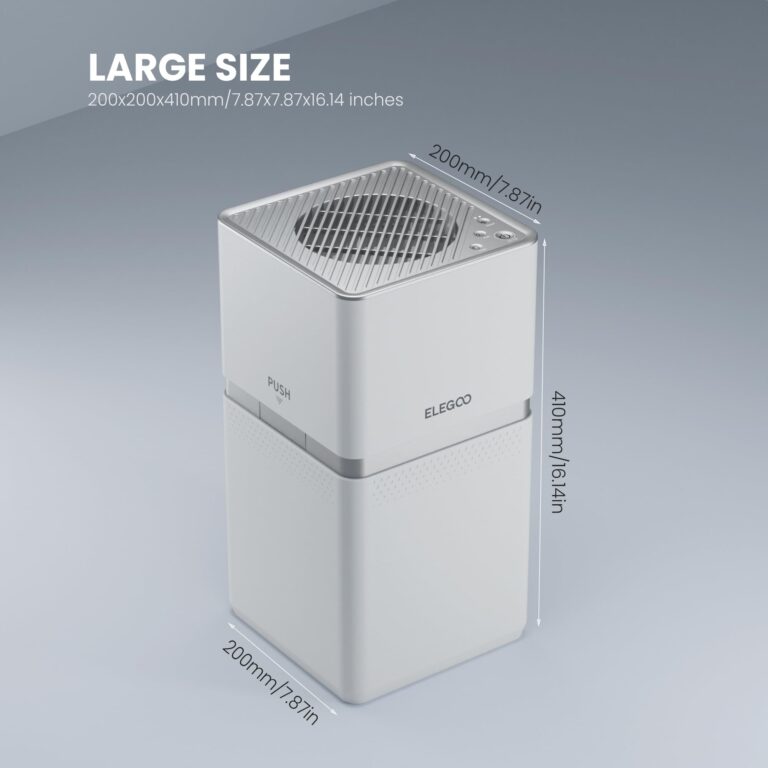 ELEGOO MARS MATE Air Purifier, Remove Up to 95% TVOC, Compatible with Saturn 8k, Saturn 2, Saturn 3, Saturn 3 Ultra, Mars 4 DLP, Mars 4 MAX, Jupiter, Jupiter SE, Saturn 4, Saturn 4 Ultra 3D Printers - Image 4