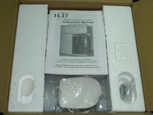 H2o Labs Home Countertop Water Distiller - Lightweight, Easy-Fill 1 Gallon/4L Distilled Water Maker - Thermal Overload Protection, Auto Shut-Off, & Exhaust Vent for Effective VOC Removal - Model 200 - Image 2