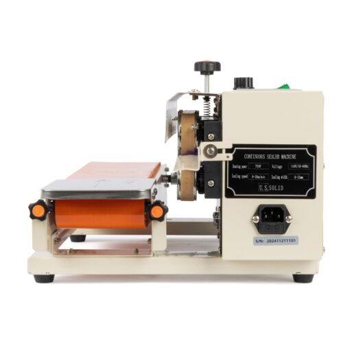 U.S. SOLID Continuous Bag Band Sealer Tabletop Sealing Machine, Automatic Horizontal Band Sealer with Digital Temperature Control for 0.02-0.08mm PVC Bags Films Stamp Coding 110V - Image 8