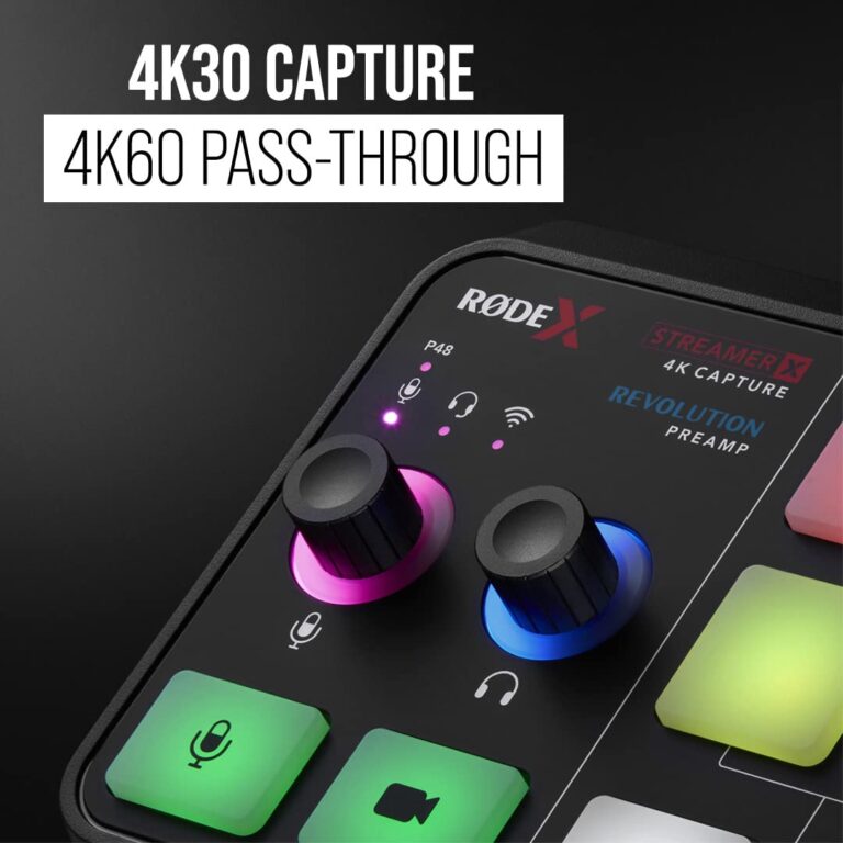 RØDE X Streamer X Professional Integrated Audio Interface and 4K Video Capture Card with XLR, HDMI and TRRS Connectivity for Streaming, Gaming and Content Creation - Image 7