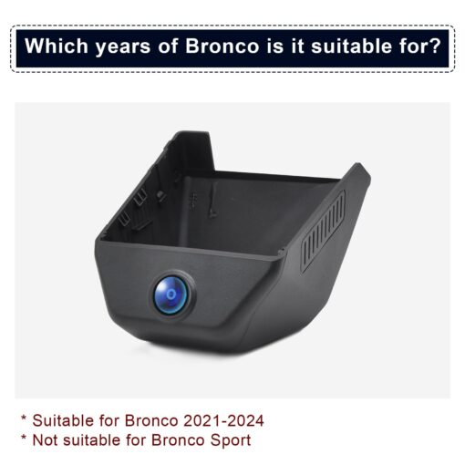 Mangoal Front 4K & Rear 1080 Dash Cam Fit for Ford Bronco 2021 2022 2023 2024, Does Not Fit 2025 Bronco, Does Not Fit Ford Bronco Sport, WiFi & App, 128GB Card - Image 6