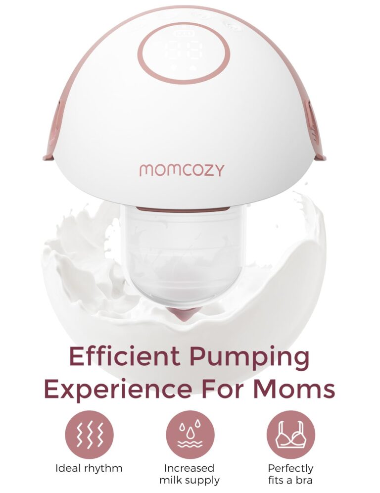 Momcozy Breast Pump Hands Free Mobile Style | M6, Wearable Breastfeeding Pump Ideal Rhythm for More Milk, DoubleFit Flange More Fit & Discreet with 3 Modes & 9 Levels, 24mm - 2 Pack Cozy Red - Image 6