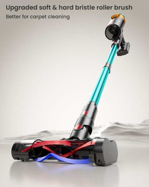 Cordless Vacuum Cleaner, 550W 45KPA 70Mins Vacuum Cleaners for Home, Stick Vacuum with Charging Dock Station, Anti-tangle Wireless Vacuum, Rechargeable Cordless Vacuum for Pet Hair/Carpet/Hard Floor - Image 5