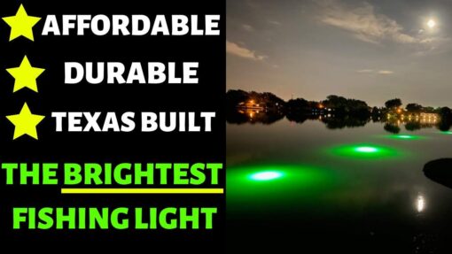 Green Blob Outdoors New Underwater Fishing Light for Docks with 30ft Cord, LED, Fish Attracting, Crappie, Snook 7500 Lumen 110V, Made in Texas - Image 9