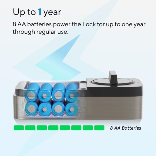 ULTRALOQ Bolt NFC Smart Lock, Built-in WiFi Keyless Entry Door Lock with Door Sensor, Smart WiFi Deadbolt, Smart Home Automation, 10 Months Battery, IP65 Waterproof - Image 2