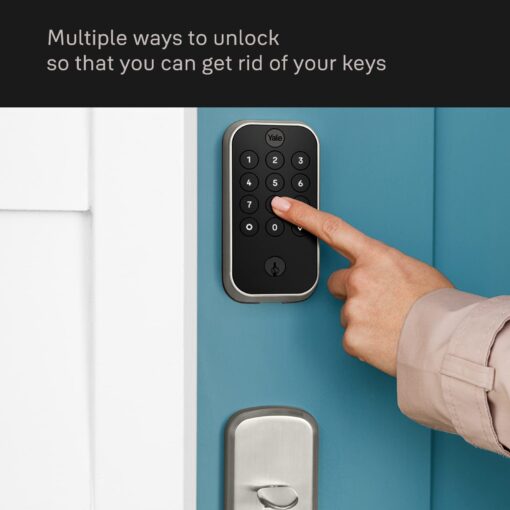 Yale Assure Lock 2 Keypad with Bluetooth and Valdosta Lever in Black Suede - Image 7