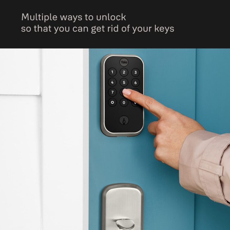 Yale Assure Lock 2 Keypad with Bluetooth and Valdosta Lever in Satin Nickel - Image 6