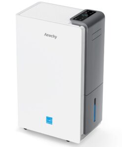 4500 Sq.Ft Most Efficient Energy Star 2024 Dehumidifier,AEOCKY Max 80 Pint/D(Standard 52Pint/D) Smart Compressor Dehumidifier with Drain Hose, Intelligent Humidistat,for Basement,Bedroom,Home,Bathroom