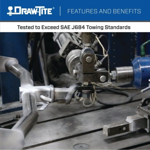 Draw-Tite 75908 Class 3 Trailer Hitch, 2 Inch Square Receiver, Compatible with 2019-2020 Hyundai Santa Fe, 2016-2020 KIA Sorento w/I4 and w/V6 Engine. - Image 4