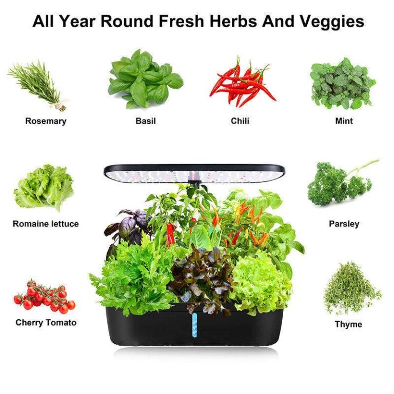Hydroponic Planting Machine, DIY Soilless Cultivation Planting Kit, 12 Planting Points, Hydroponic Planting System for Indoor Gardening, Herb Garden Kit, Suitable for Home, Kitchen and Gardening - Image 5