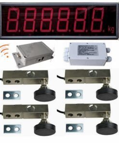 YZC-320C 3-inch Large Screen Display kit Loadometer Floor Scales Electronic Load Cells Platform Weighbridge (5Ton, 3-inch Screen Display+Wireless Connection)