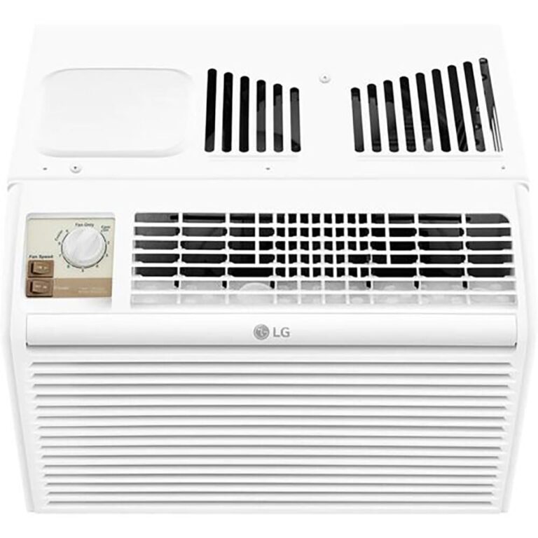 LG 5,000 BTU Window Air Conditioner, 115V, AC Window Unit Cools 150 Sq.Ft. (10' x 15' Room Size), Perfect for Bedrooms, Quiet AC with 2 Cooling & Fan Speeds, 2-Way Air Deflection, and Washable Filter - Image 3