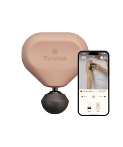 TheraGun Mini by Therabody (3rd Generation) – Ultra-Portable Massage Gun and Travel Essential for Fast, Effective Pain and Tension Relief Anywhere, Desert Rose