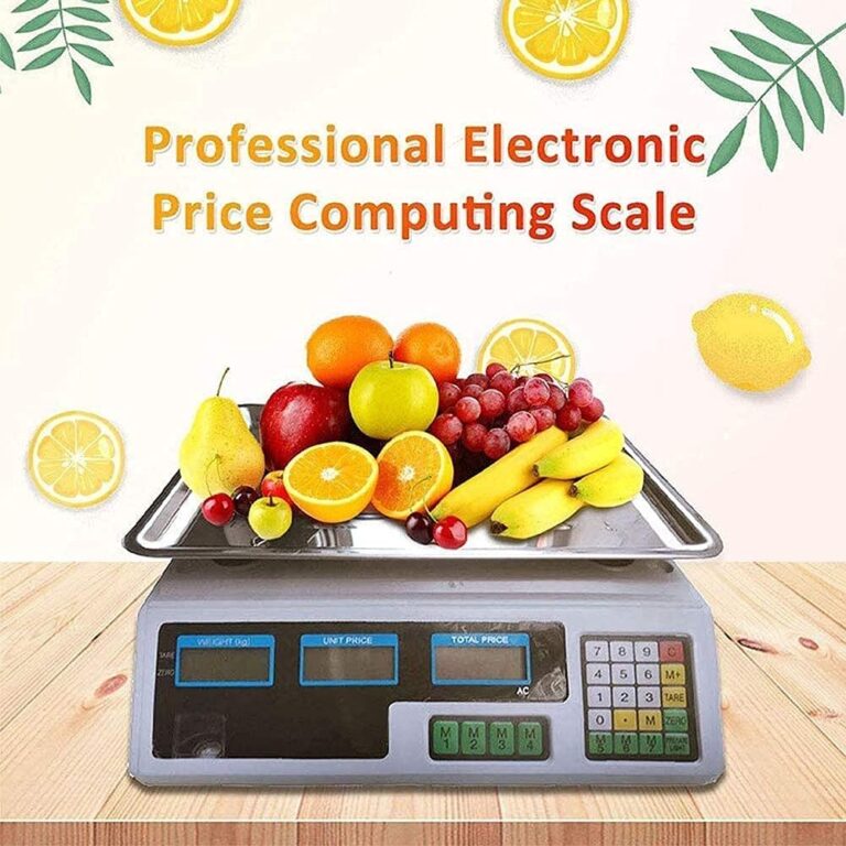 ZOCWJK Wlectronic Food Scales Digital Electronic Scales Digital Kitchen Scales, Commercial Table Scales Price Computing Scales, Stainless Steel Platform Scale 40Kg with LED( - Image 7