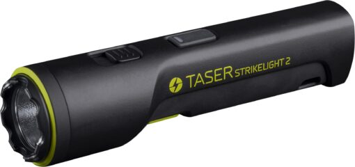 TASER StrikeLight 2 Rechargeable Flashlight Stun Gun – Tactical Self-Defense Tool with LED Light, Portable, Police-Grade, Compact, and High-Power Protection