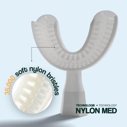 Y-Brush - Electric Toothbrush - Y-Shaped Brush - 3 Months Battery Life - NylonBlack Premium Pack - Image 6