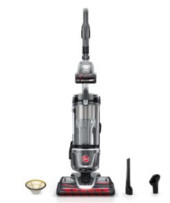 Hoover WindTunnel All-Terrain Dual Brush Roll Bagless Vacuum Cleaner, Corded Upright Vacuum, HEPA Media Filtration, Headlights, Swivel Steering, Corded Vacuum Cleaners for Home Use