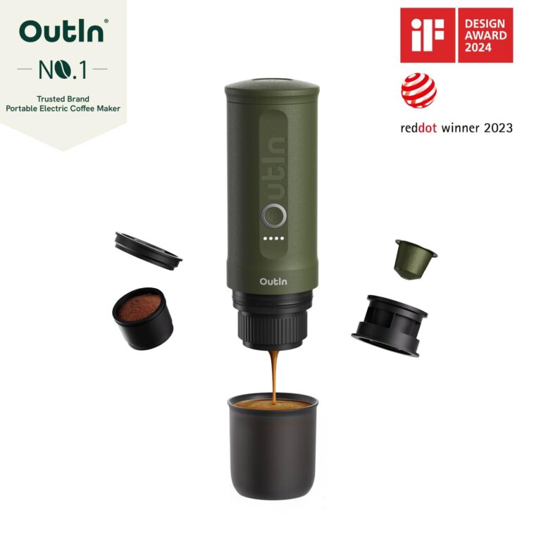 OutIn Nano Portable Electric Espresso Machine, Travel Coffee Maker for Camping, Car Coffee Maker Self-Heating with USB-C, With Ground Coffee & NS Capsule for RV, Hiking, Office - Image 6