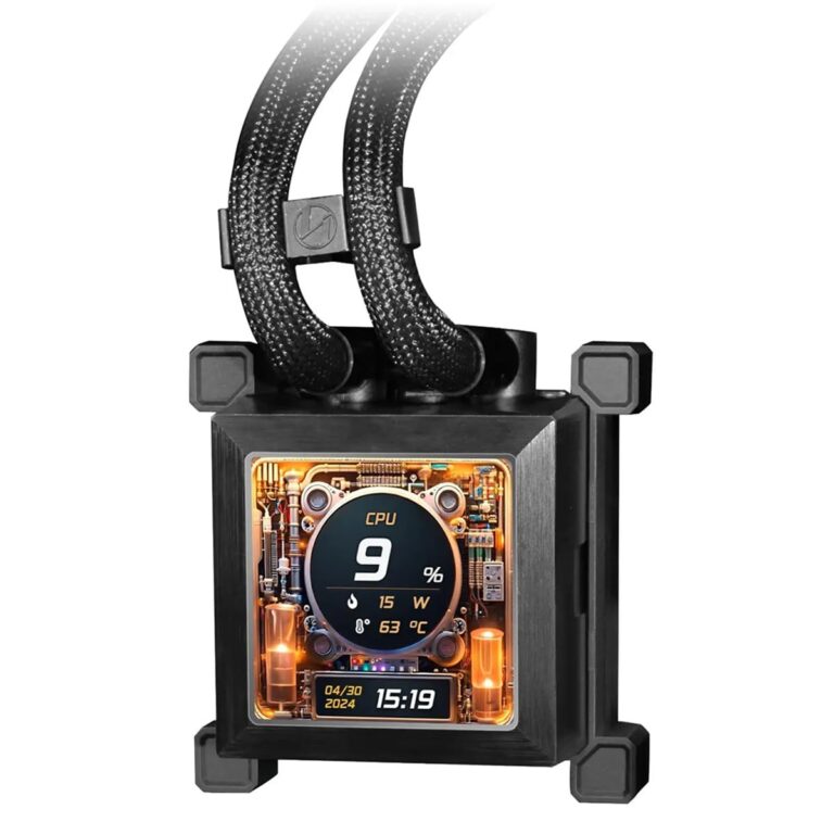 Lian-Li HydroShift LCD 360S Performance 360mm All-In-One CPU Liquid Cooler - Black - Image 3
