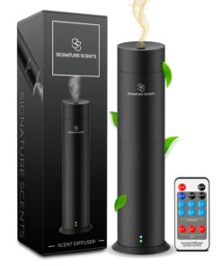 Signature Scents - Waterless Essential Oil Hotel Scent Diffuser - Cold-Air Diffuser Machine - 1000 sq. ft. Coverage - Waterless Air Diffuser for Home, Office & Hotel (Black)