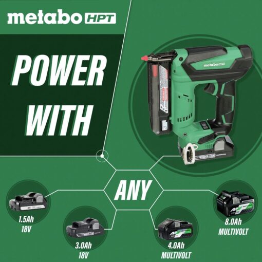 Metabo HPT 18V Cordless Pin Nailer, Tool Only - No Battery, 5/8-Inch up to 1-3/8-Inch Pin Nails, 23-Gauge, Holds 120 Nails, Lifetime Tool Warranty (NP18DSALQ4) - Image 7