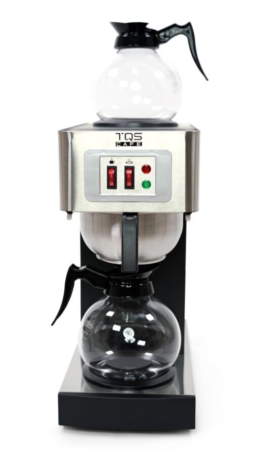 12-Cup Commercial Coffee Maker Stainless Steel - Double Coffee Machine for Office, Restaurant, Industrial Use - High Capacity Office Coffee Maker - TQS Cafe - Image 4
