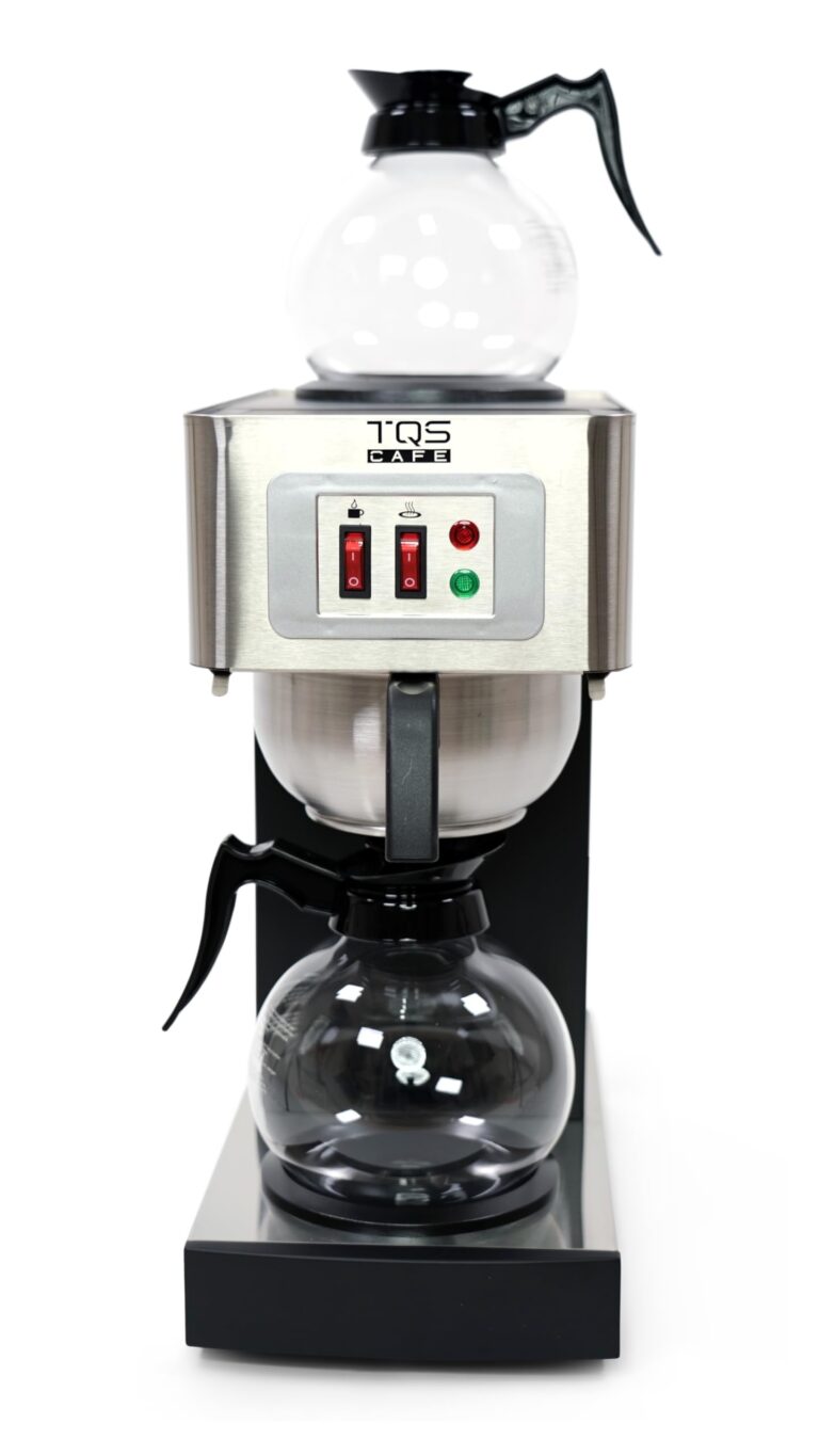 12-Cup Commercial Coffee Maker Stainless Steel - Double Coffee Machine for Office, Restaurant, Industrial Use - High Capacity Office Coffee Maker - TQS Cafe - Image 4