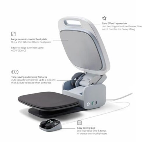 Cricut Autopress Heat Press Machine (15in x 12in) - Commercial-Grade for HTV, Iron On, Infusible, & Sublimation Projects - Image 9