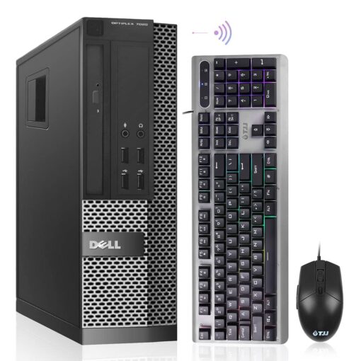 Dell OptiPlex 7020 Desktop Computer, 16GB Ram 256GB SSD, Intel Quad Core i7 4770 up to 3.90GHz, AC8260 Built-in WiFi 5, Dual Monitor Supported, DVD-RW HDMI Windows 10 Pro (Renewed)