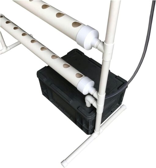 RWGOVLU Hydroponics Growing System Hydroponic Grow Kit, 36 Holes Pipe Grow Kit Indoor Greenhouse Planting Box Gardening System Nursery Pot Hydroponic Rack Hydroponic Tower - Image 4