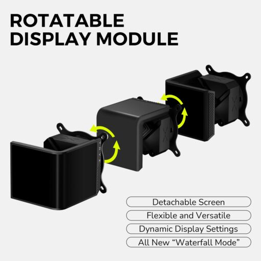 TRYX Panorama SE 360 ARGB 360mm AIO Rotatable 6.5'' AMOLED Curved Screen 3D Anamorphic Effect Customizable AIO Cooler 360mm Asetek Adela 280w TDP ARGB Fan Intel LGA 1851/1700/1200/115X AMD AM5/AM4 - Image 8