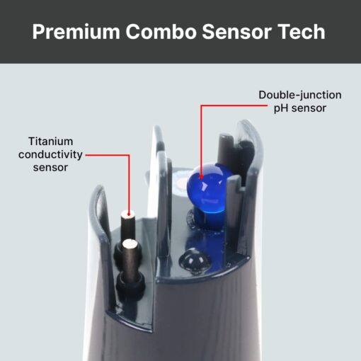 Apera Instruments GroStar Series GS4-P pH/EC/500ppm/700ppm/ORP 6-in-1 Combo Pen Tester Kit with Replaceable Double-Junction pH/EC Probe and ORP Probe for Hydroponics Water Quality Testing, Gen II - Image 6