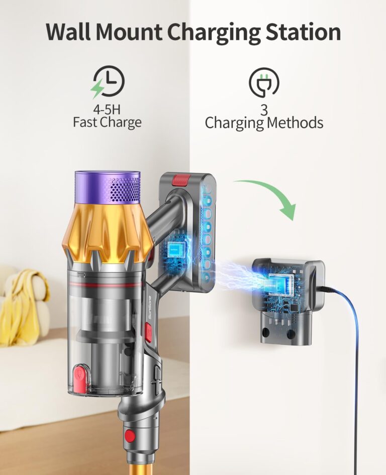 Cordless Vacuum Cleaner, 550W 45KPA 60Mins Cordless Stick Vacuum Cleaner With Touch Screen, Self-Standing,Wall Mount Charging, Handheld Vacuum Cleaners for Home/Pet Hair/Carpets/Hard Floors(X7A) - Image 3