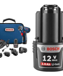 Bosch 12V 5-in-1 Cordless Electric Screwdriver Kit + 12V Max 3.0 Ah Lithium-Ion Battery