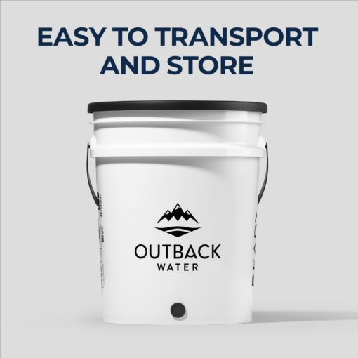 Outback Emergency Drinking Water Filter System - Gravity Fed Bucket Water Filtration for Survival, Off-Grid, Disaster Preparedness, Travel, & Camping, Bug Out Kit, Up to 24 Gallons a Day - Image 8