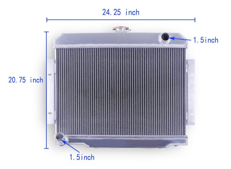 LUXERAD 3 Row Full Aluminum Radiator for 1972-1986 JEEP CJ5 CJ6 CJ7 J10 J20,1974-1975 Jeep Cherokee,1981-1985 Scrambler Radiator（Not suitable for Chevy engine）… - Image 8
