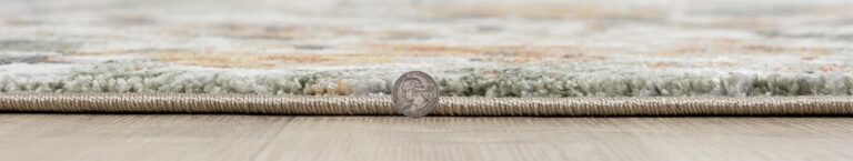 Keen Home Design Area Rugs - 10ft Round Non-Shedding, Abstract Rugs for Kitchen, Living Room, Bedroom, Dining Room, Entryway - Size: 10' Square, Multi - Image 5