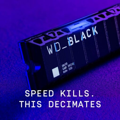 Western Digital 2TB SN850 NVMe SSD for PS5 Consoles Solid State Drive with Heatsink - Gen4 PCIe, M.2 2280, Up to 7,000 MB/s - WDBBKW0020BBK-WRSN - Image 3