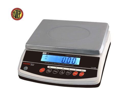 VisionTechShop TVD-60 Digital Bench and Counter Scale, Lb/Oz/Kg/g Switchable, 60lb Capacity, 0.01lb Readability, Counting and Percentage Mode, Single Display, NTEP Legal for Trade, CC# : 20-032 - Image 9