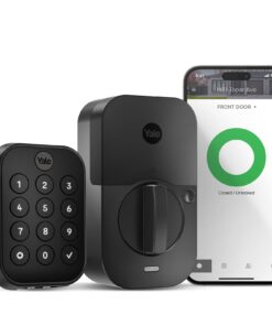 Yale Security Lock 2 Deadbolt, Black Smart Keyless Entry Door Lock with Wi-Fi Connected Touch Keypad and Smart Lock, YRD430-WF1-BSP