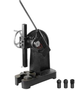VEVOR Arbor Press, 3 Ton Ratchet Type Arbor Press, Ratchet Leverage Arbor Press with Handwheel, 12.2" Maximum Height, Cast Iron Manual Desktop Punch Press, for Stamping, Bending, Stretching, Forming