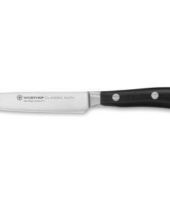 Wüsthof Classic IKON 4.5" Utility Knife, Black